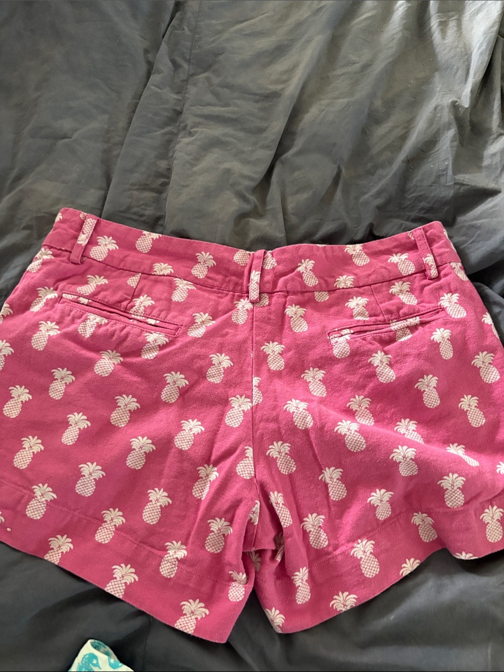 Preppy Girl Women’s Pink & blue Print Cotton Shorts — Casual Summer Staple - Picture 7 of 9